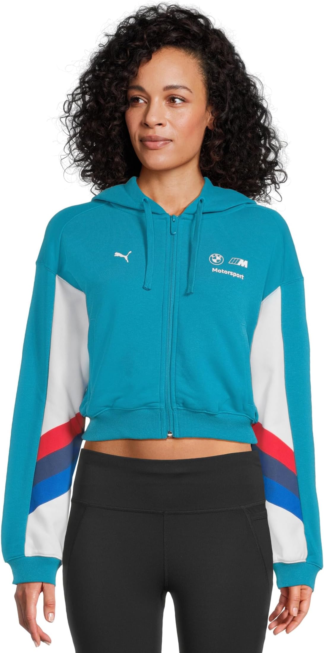 

Куртка PUMA Bmw M Motorsport Sweat Jacket, цвет Tropical Blue