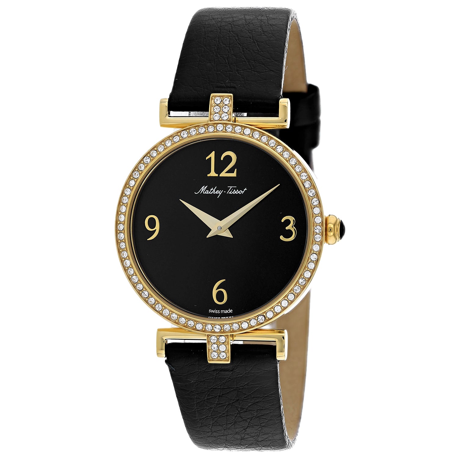 

Женские часы Mathey Tissot Gaia с черным циферблатом