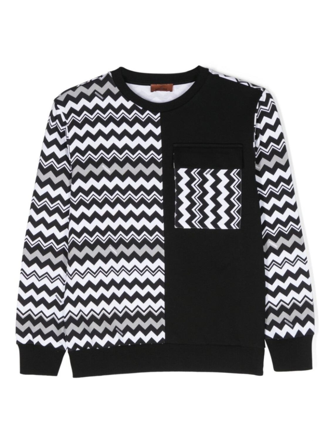 

Missoni Kids толстовка в технике пэчворк, черный