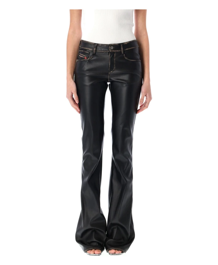 

Звездные брюки из экокожи Diesel, черный