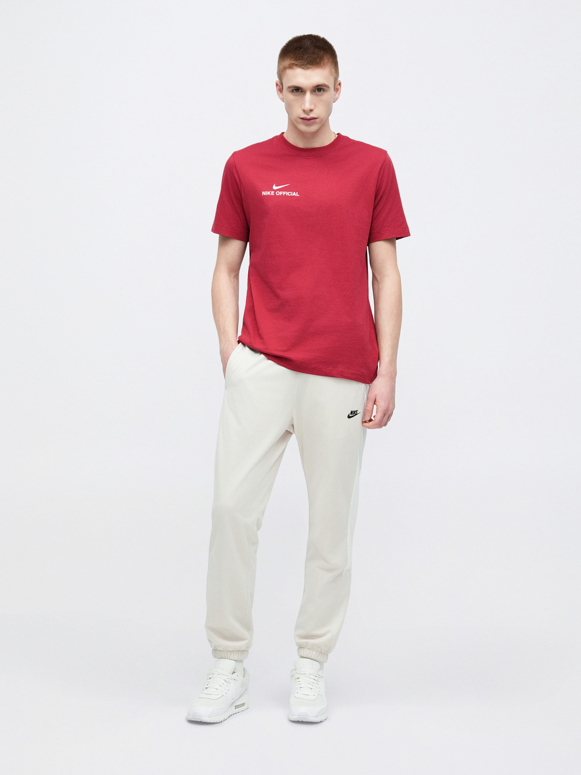 Nike Sportswear Футболка 'OFFICIAL' в красном цвете — фото 4