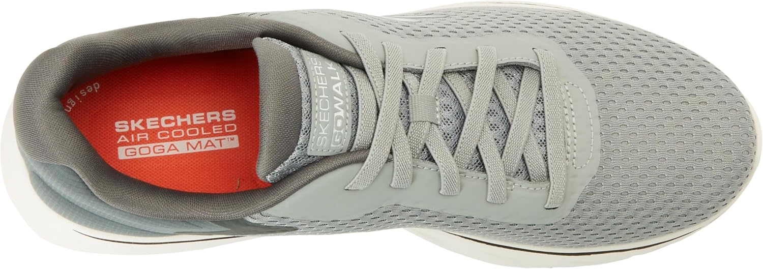 Мужские кроссовки Skechers Go Walk 7 - The Construct, оранжевый/серый — фото 3