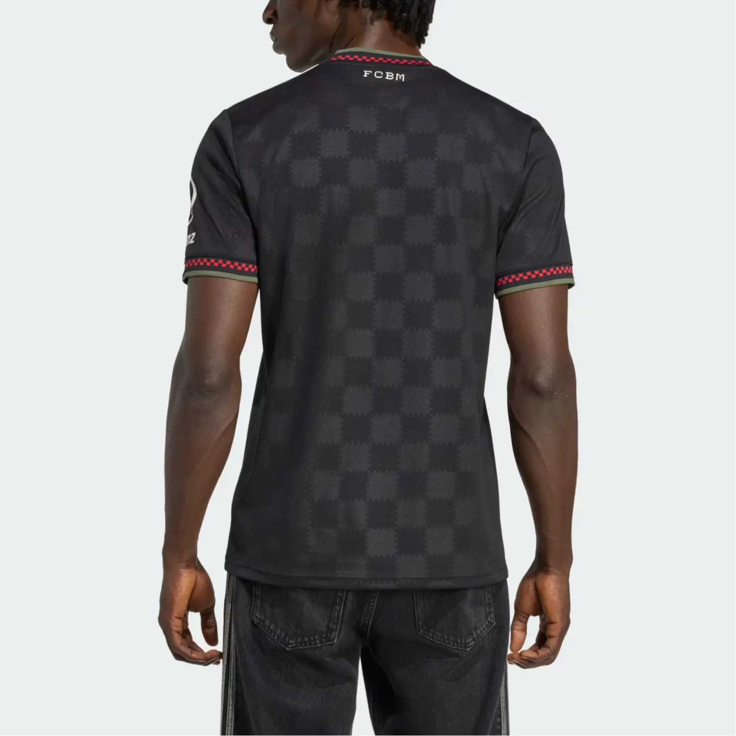 Adidas с AdiClub футболка Bayern 25/26 Third Adidas Originals, черный/слоновая кость — фото 4