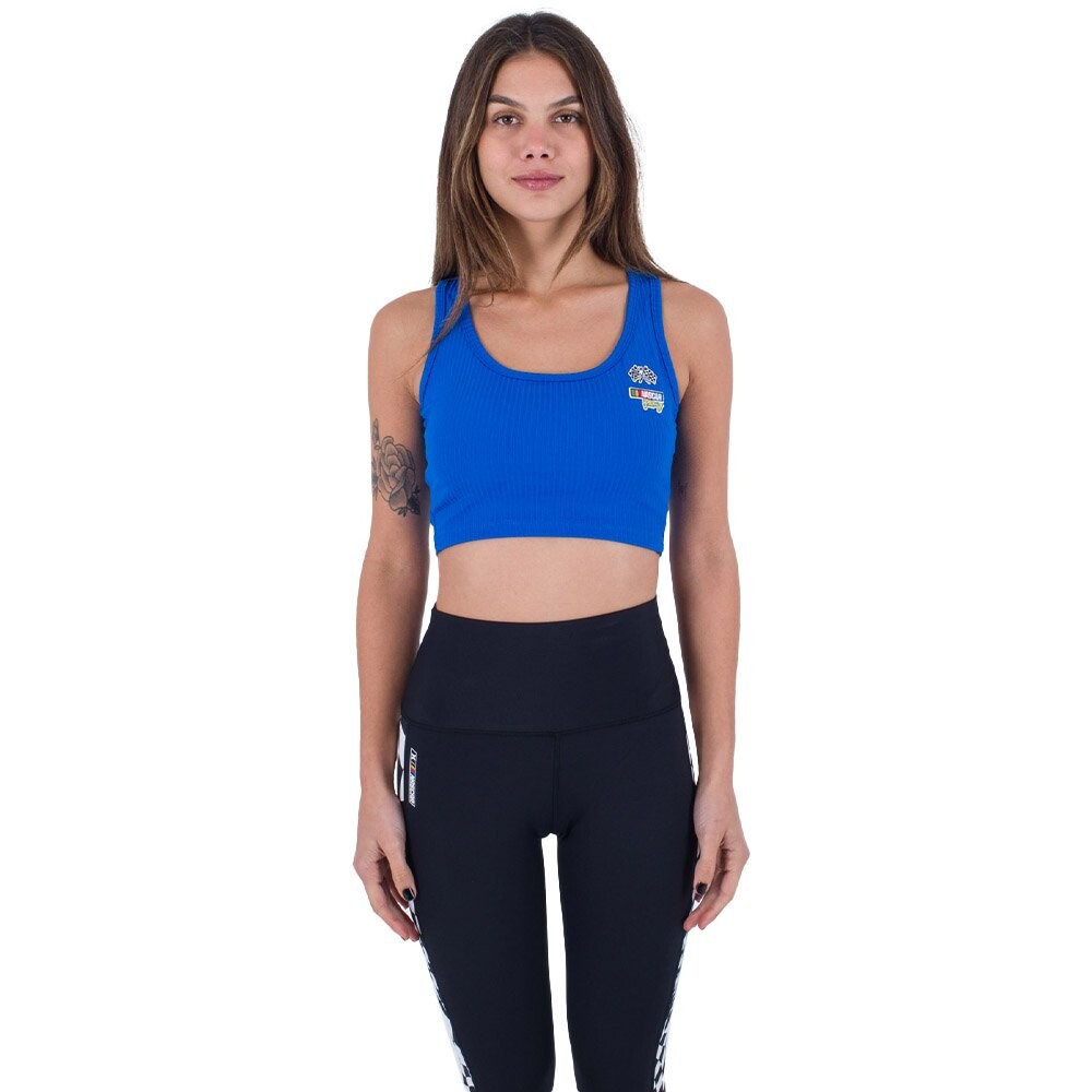 

Топ бикини Hurley Nascar Rib Crop Tank, синий