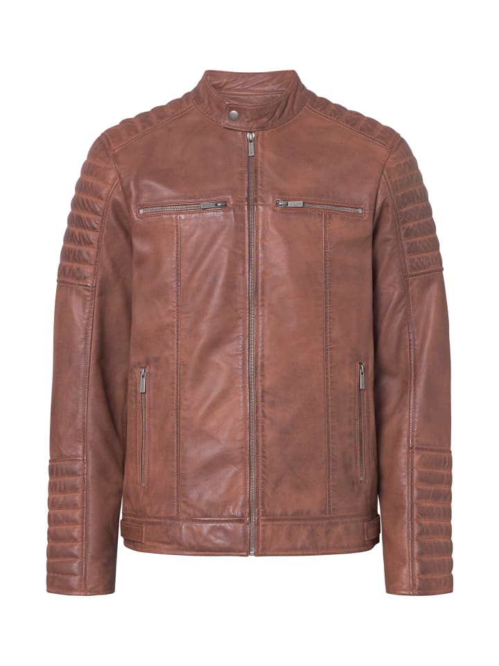 

Кожаная куртка Bolongaro Trevor Lederjacke DANNY RACER, цвет ARGAN OIL