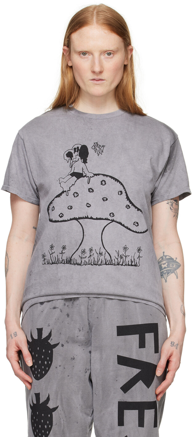 

Серая футболка Snoppy с грибами Westfall