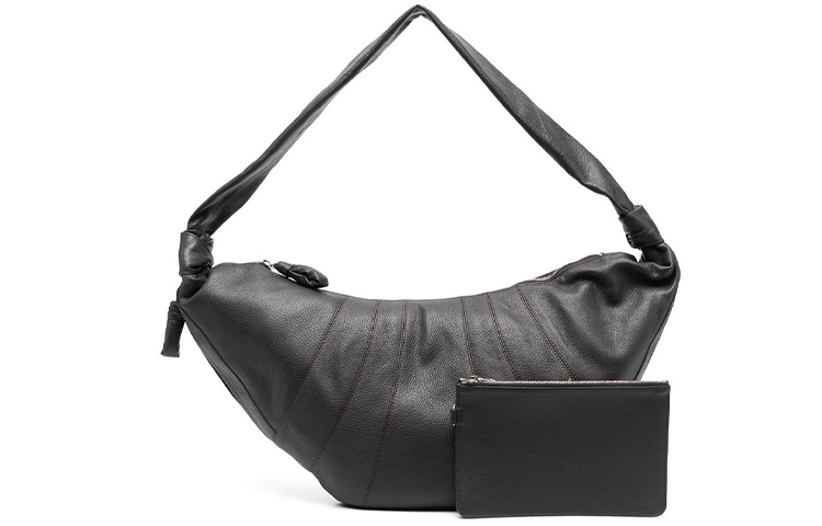 

Lemaire Сумка кроссбейд из телячьей кожи серии "Круассан" цвета тёмный шоколад