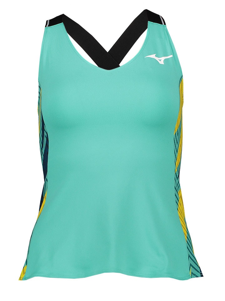 

Функциональный топ Mizuno, бирюзовый
