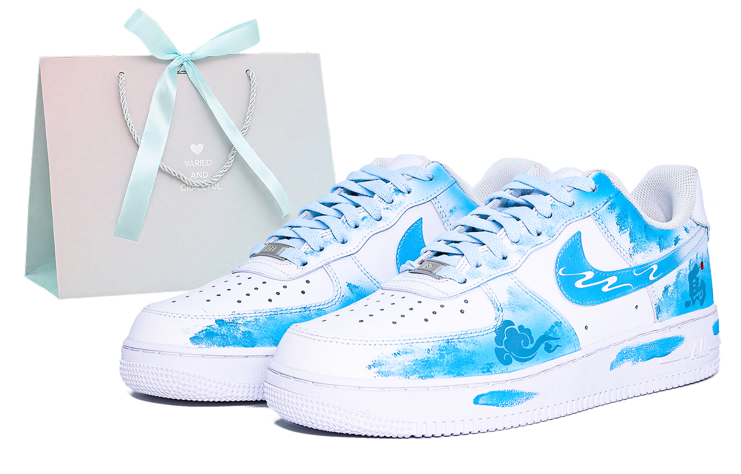 

Кроссовки Air Force 1 с технологией Coverage Cushioning, низкие, для скейтбординга, унисекс, Nike, синий