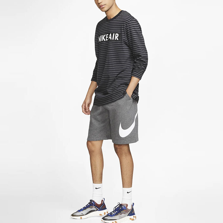 Повседневные шорты мужские темно-серые Nike, темно-серый — фото 2