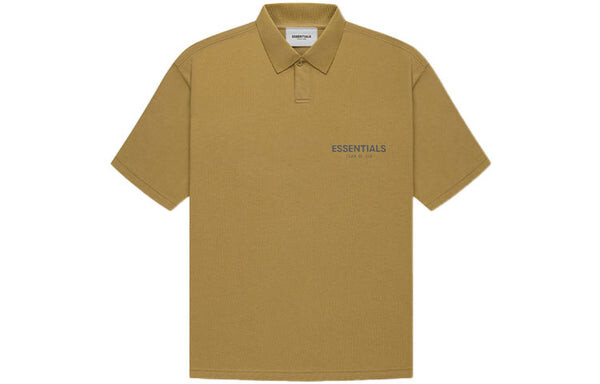 Рубашка fw21 logo polo shirt' 'amber' Fear Of God Essentials, бежевый — фото 3