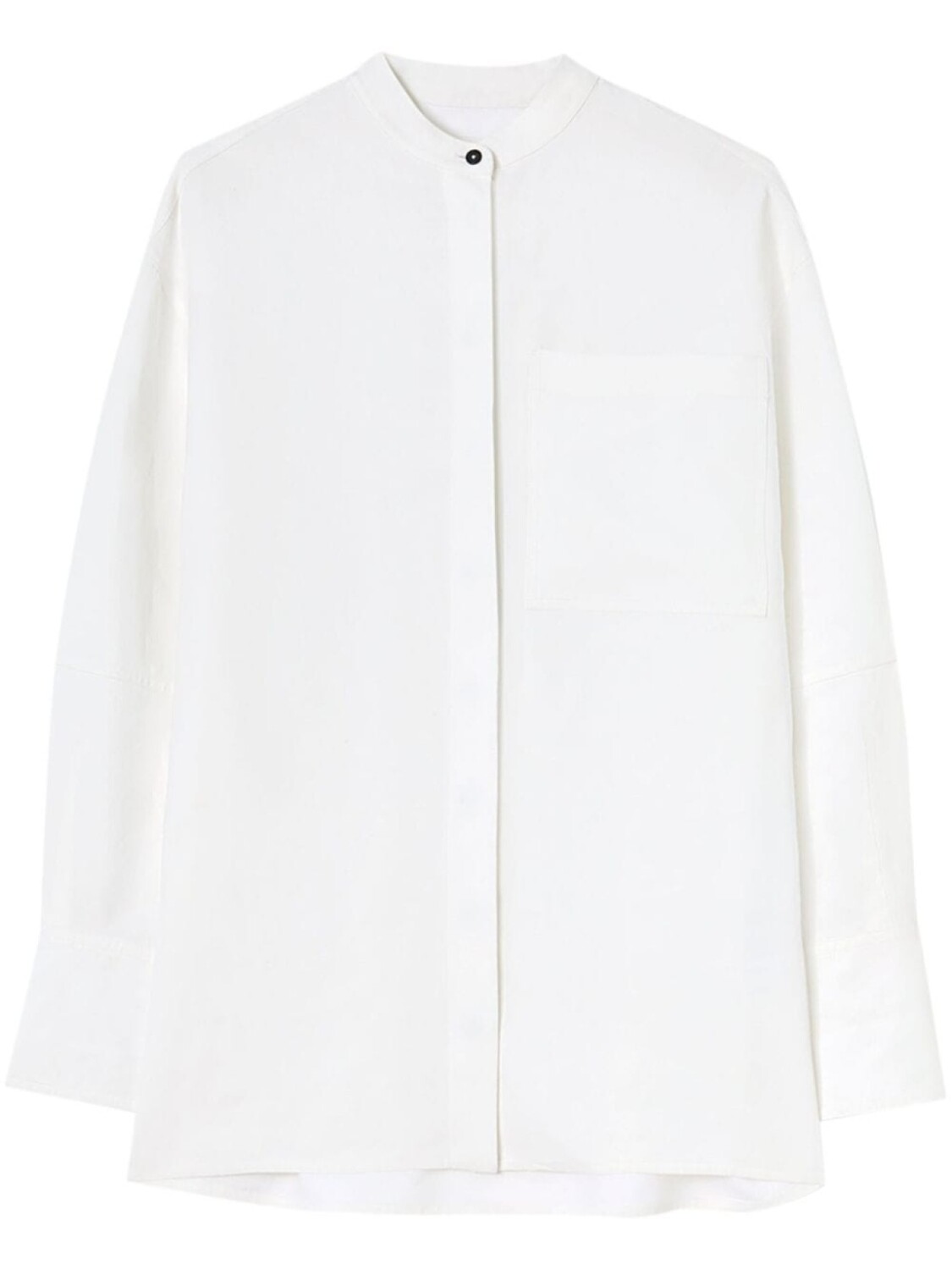 

Jil Sander льняная рубашка с приспущенными плечами, белый
