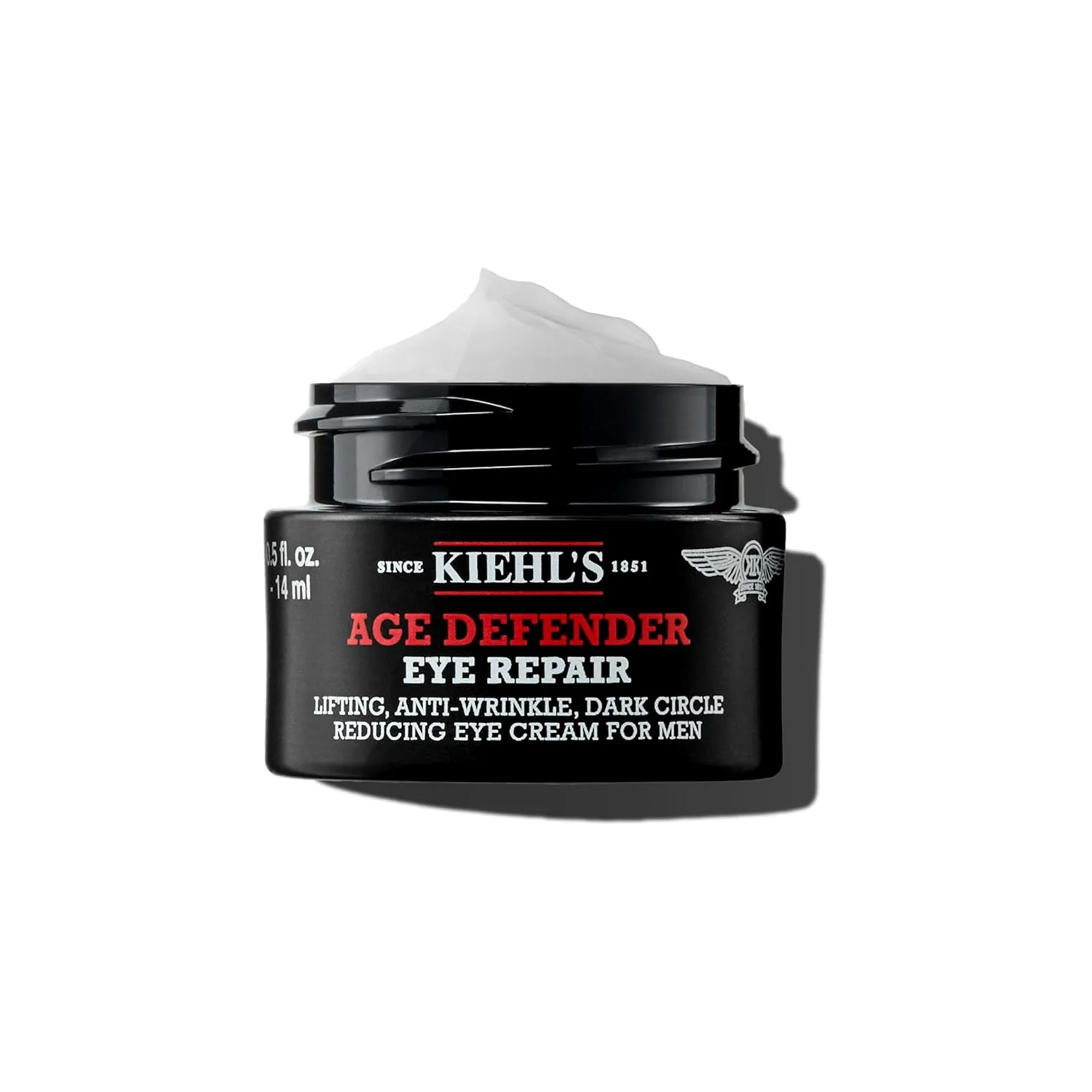 Kiehl's Age Defender Eye Repair, антивозрастной крем для глаз для мужчин, подтягивает, укрепляет и заметно уменьшает темные круги и морщинки, мгновенно осветляет, без парабенов, без отдушки - 15 мл