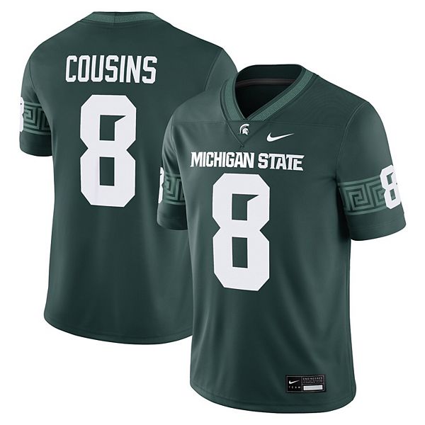 Футболка Michigan State Spartans Kirk Cousins зеленая Nike — фото 2