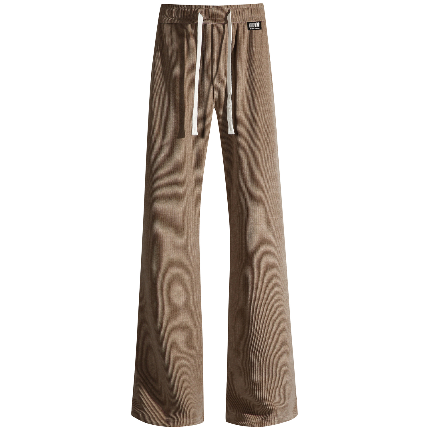 

Повседневные брюки Unisex утепленные с флисовой подкладкой прямого кроя Mackyo, milk tea fleece-lined[fall winter fleece-lined non-bulky]