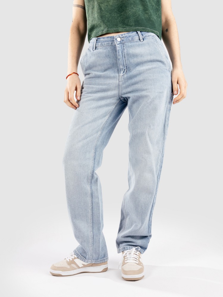 

Прямые джинсы Carhartt WIP Pierce Straight Jeans, light stone washed blue