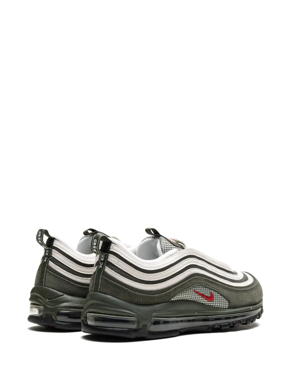 Кроссовки Air Max 97 Cargo Khaki/Rugged Orange Nike, зеленый — фото 4