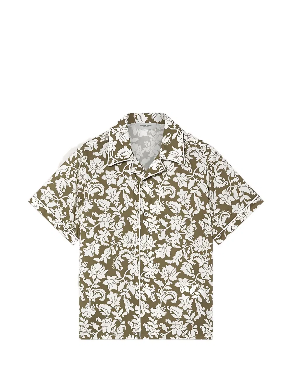 Рубашка с цветочным принтом Golden Goose Kids, зеленый