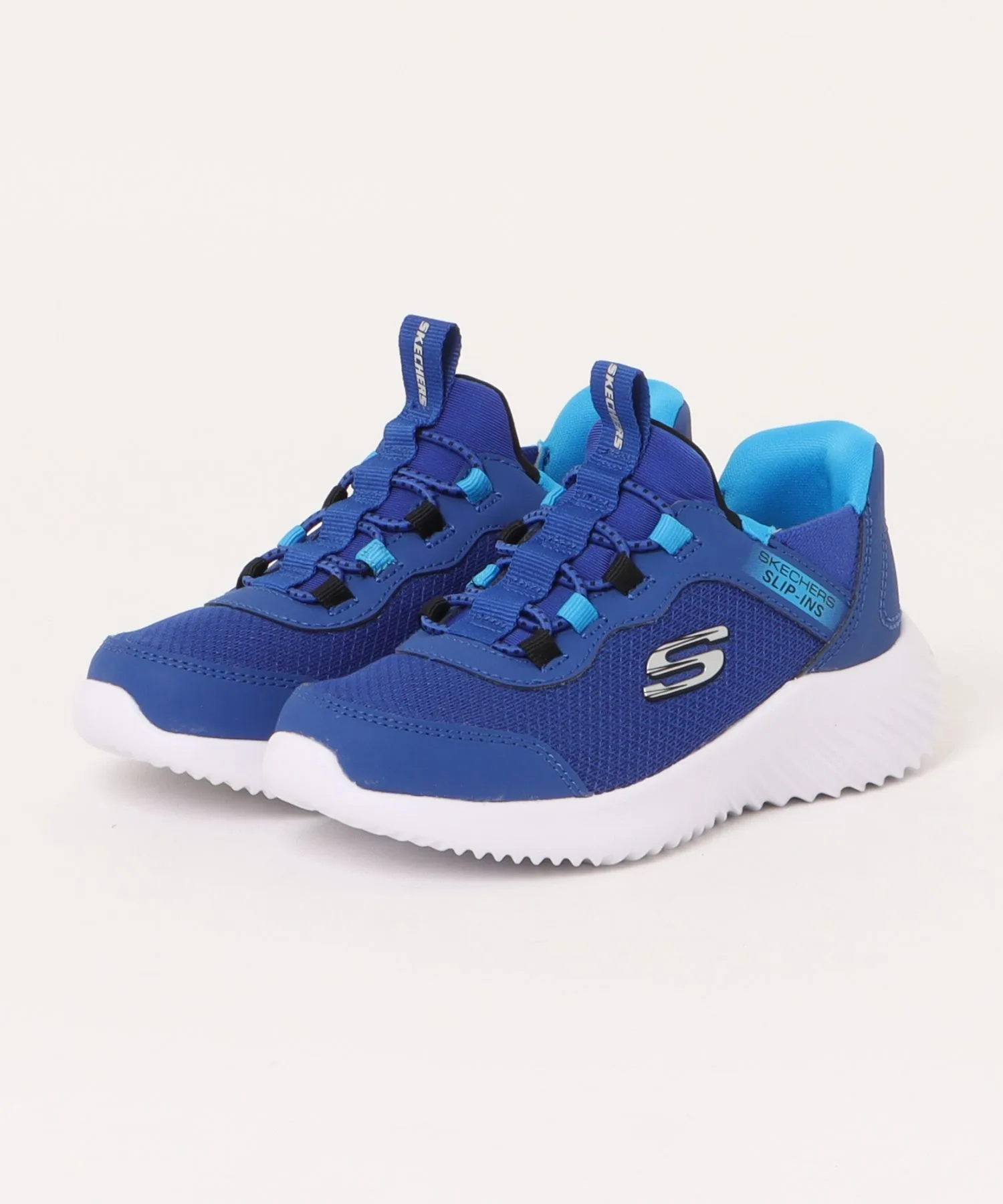 Кроссовки без шнуровки SLIP-INS BOUNDER-BRISK BURST SKECHERS синие