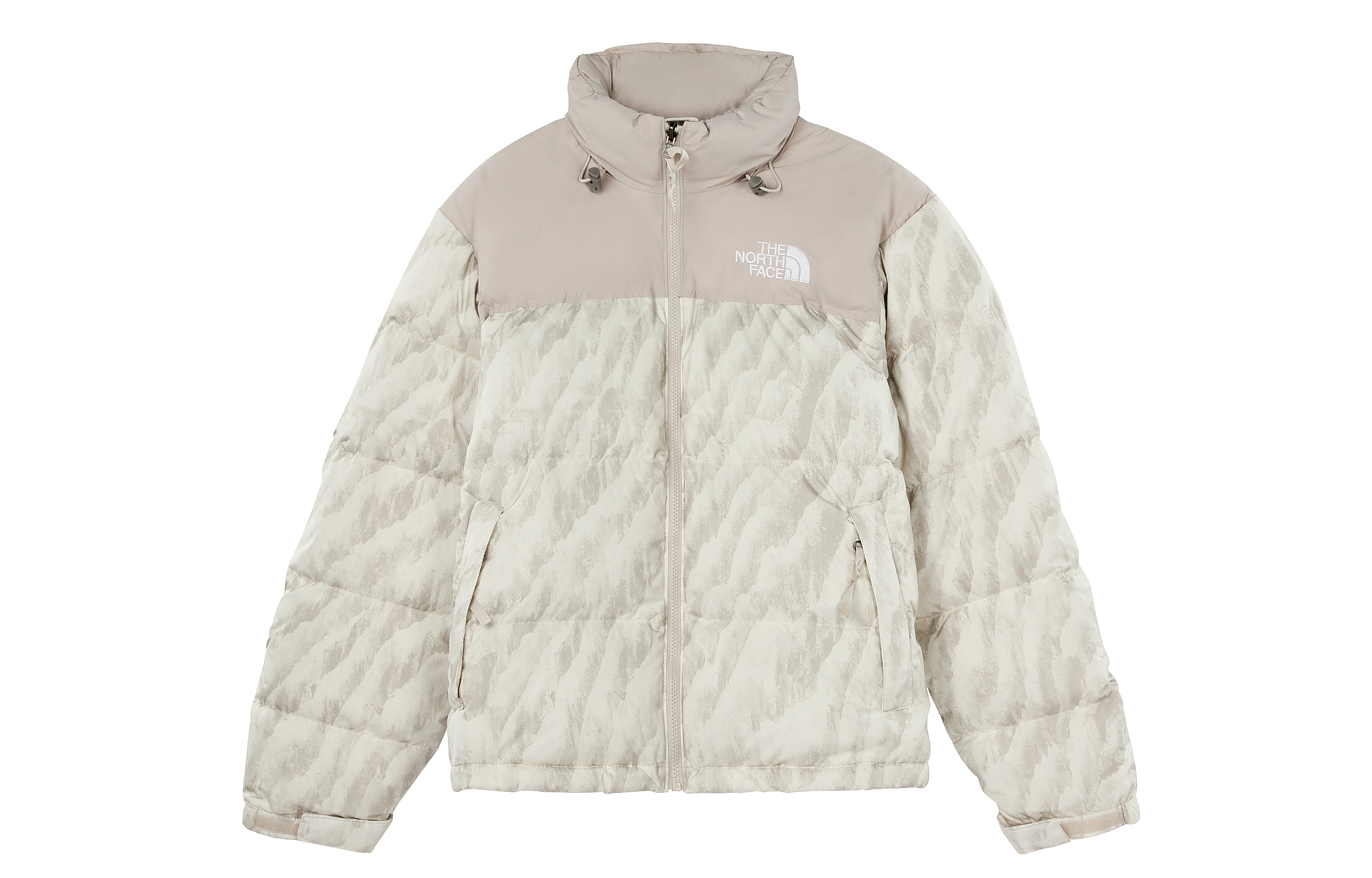 

THE NORTH FACE Винтажная куртка 1996 года с принтом, утепленная пухом 700 fill, складная Nuptse, Silver Gray White