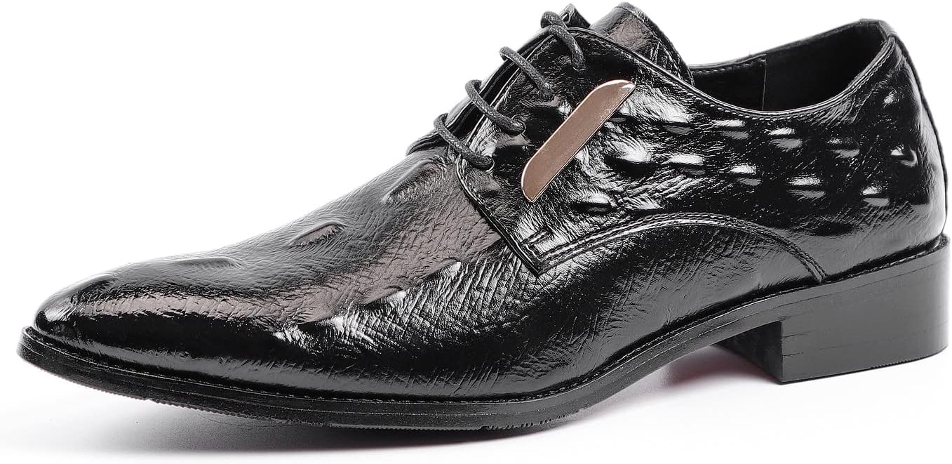 

Мужские классические туфли Santimon с шнуровкой Оксфорд, повседневные туфли, черный