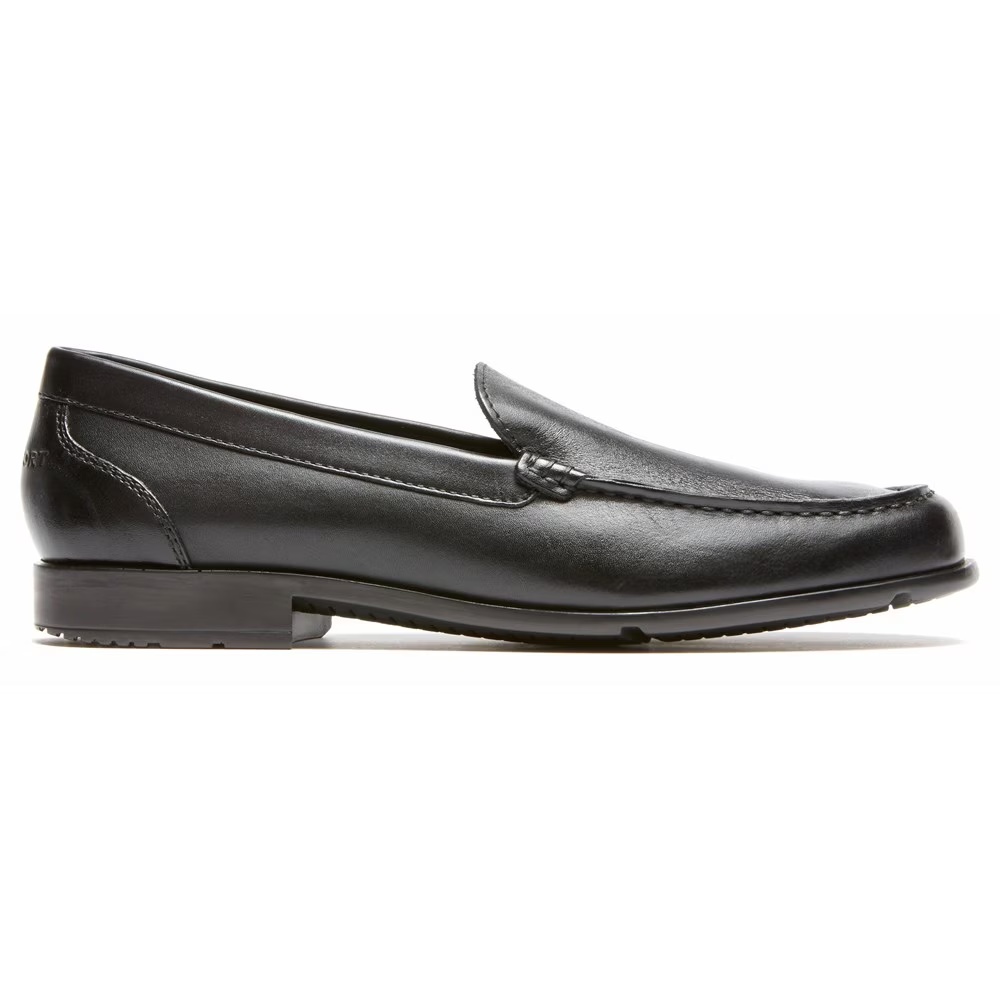 Классические венецианские мокасины Rockport, black leather — фото 2