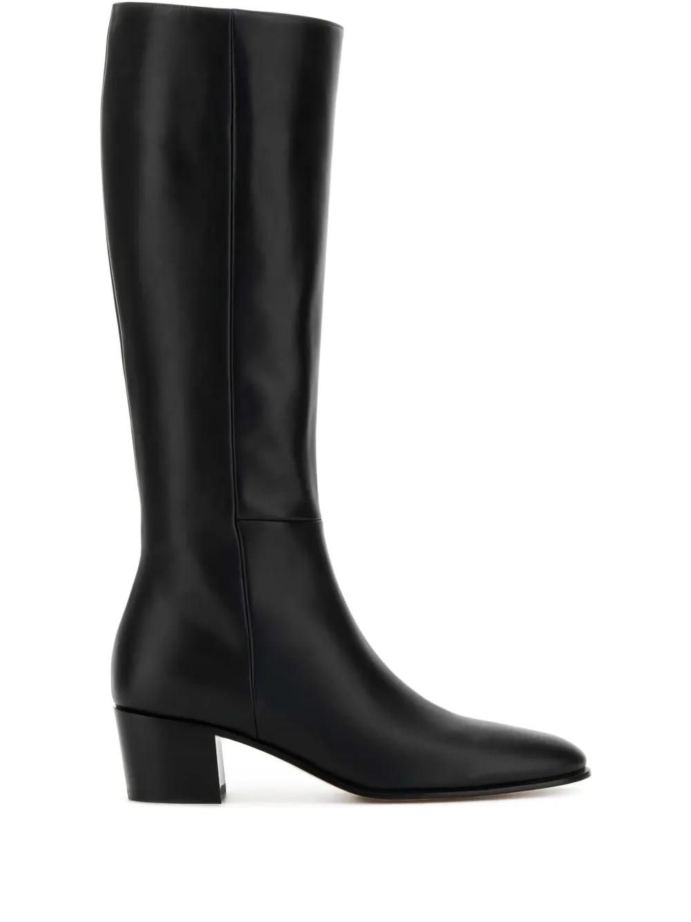 Ботильоны Lyell 50 на блочном каблуке Gianvito Rossi, черный