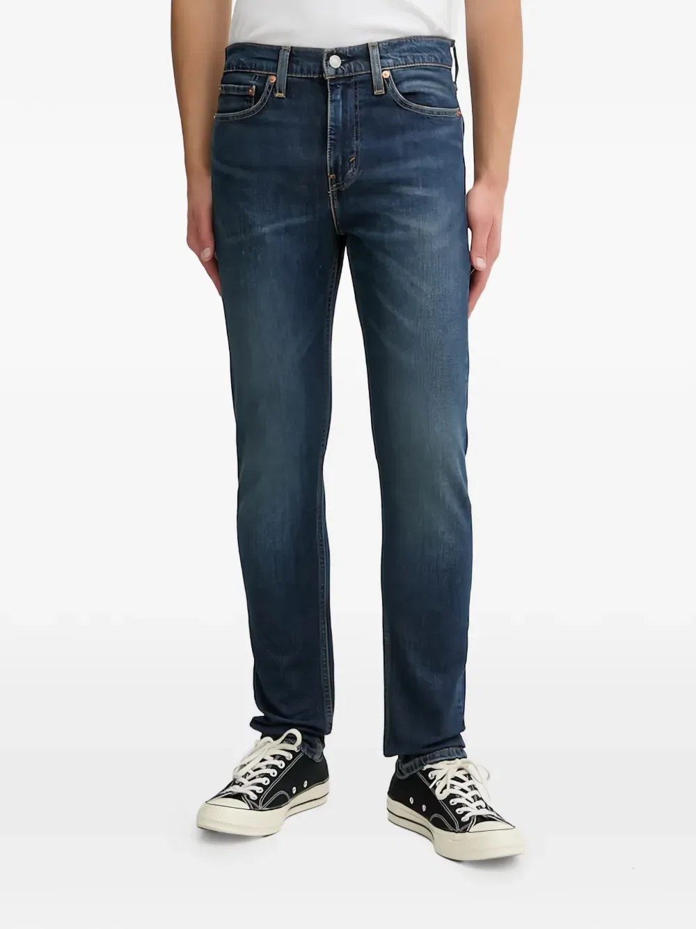 Узкие джинсы из денима Levi'S, синий