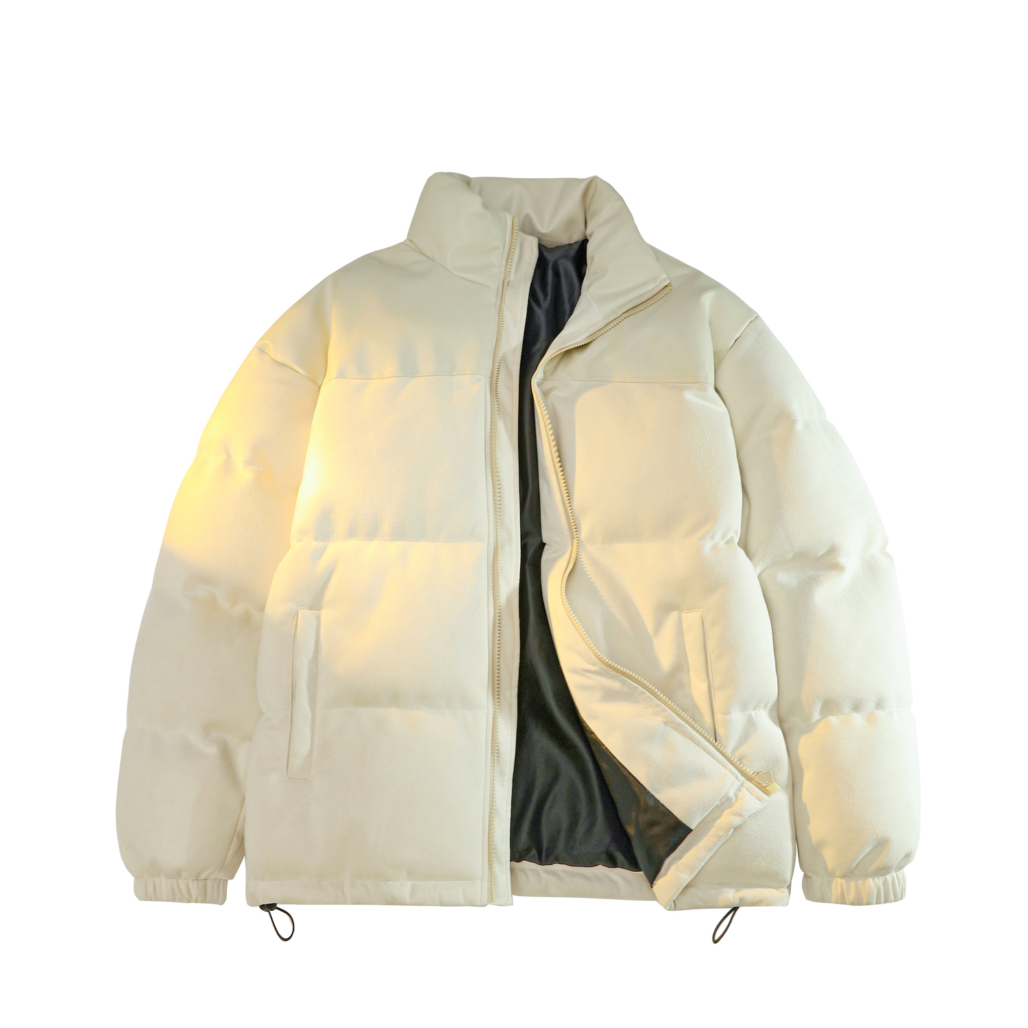 

BRUMAIRE Пуховик Unisex, Apricot Patchwork PU Style