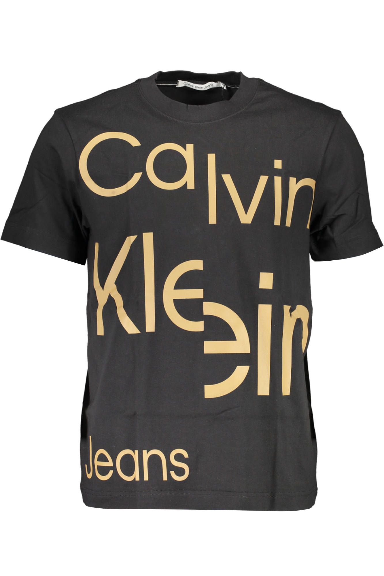 

Черная хлопковая мужская футболка Calvin Klein