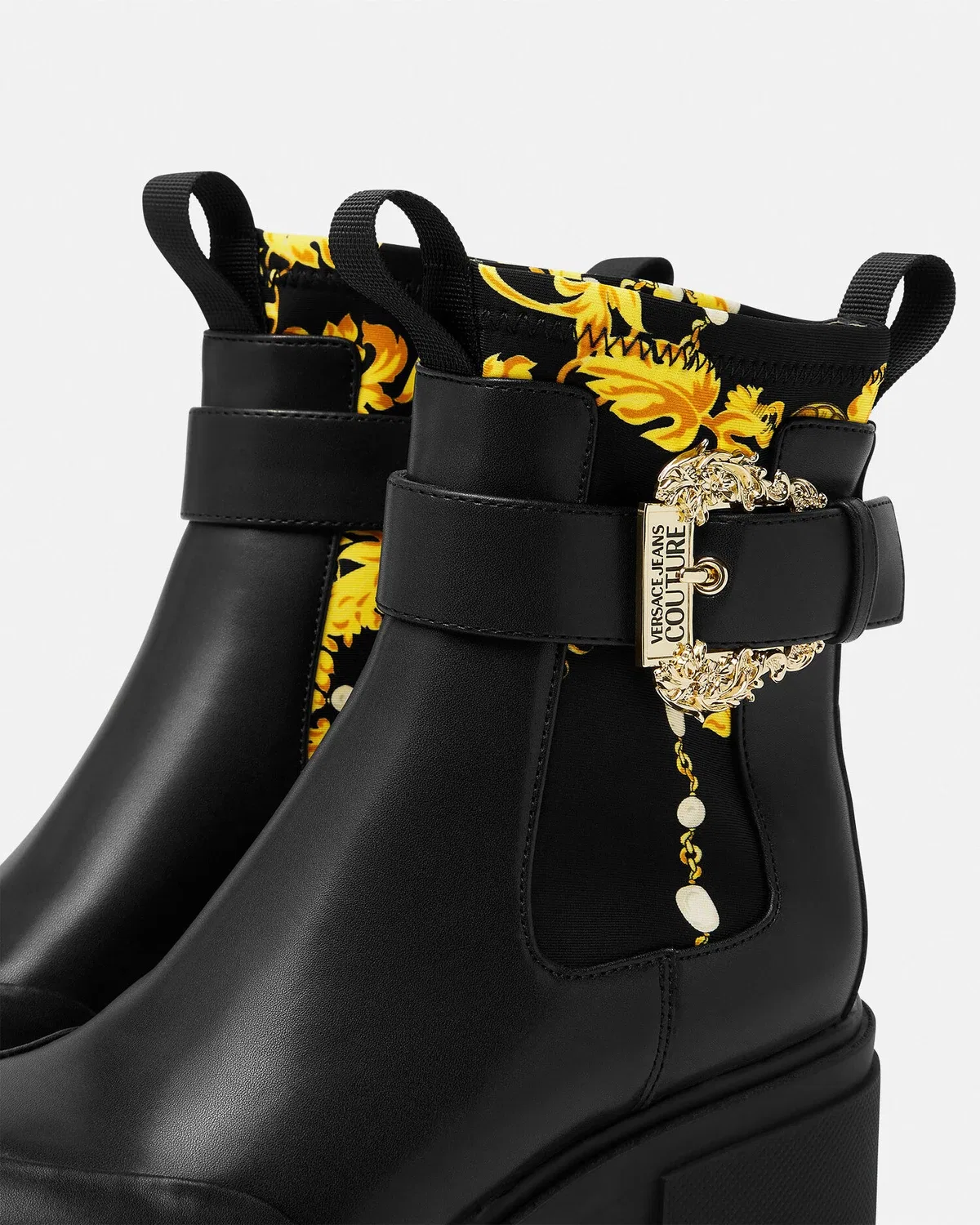Сапоги Sophie Chain Couture VERSACE, черный — фото 4