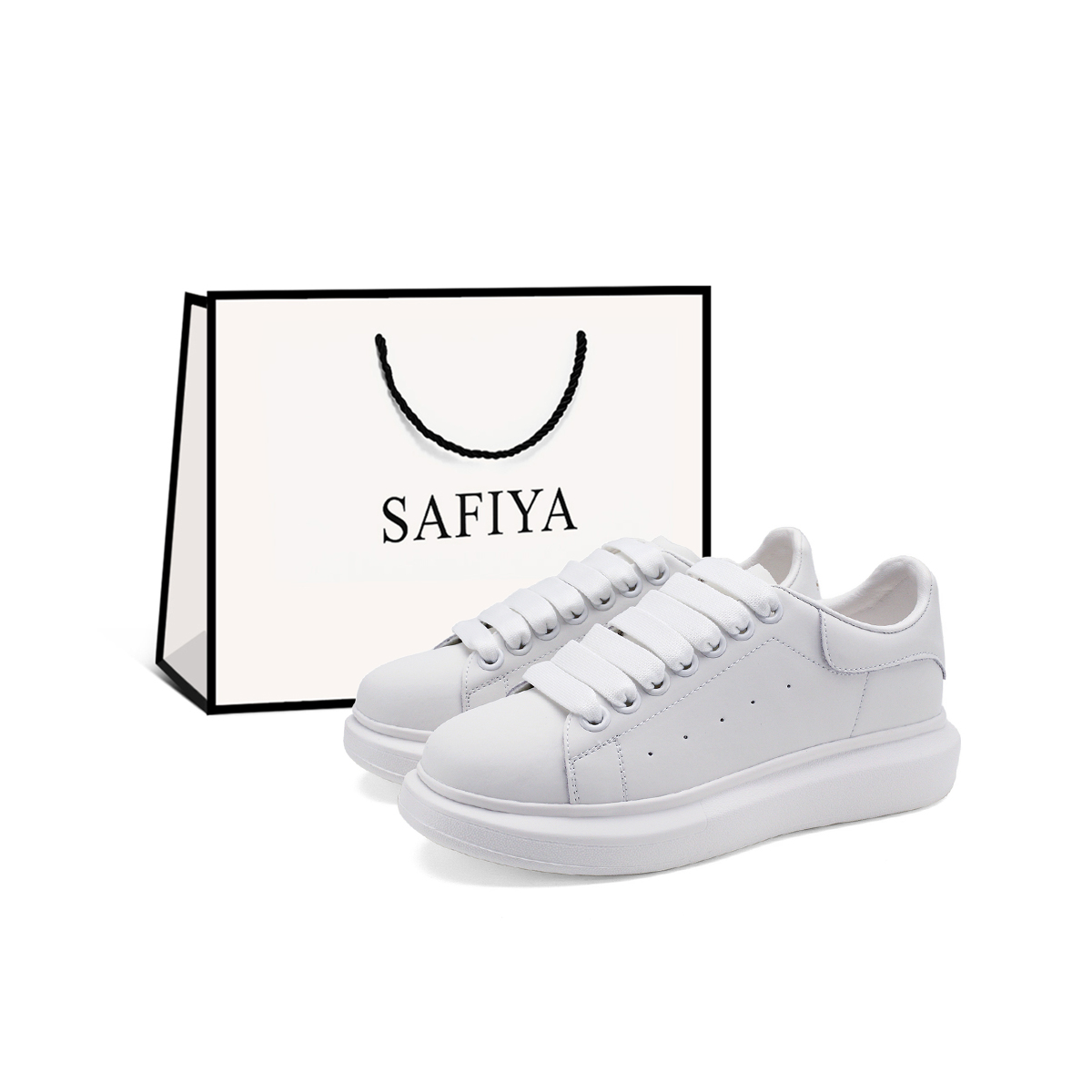 

Абразивостойкие амортизаторы низкие кроссовки для скейтбординга Unisex SAFIYA, экрю (белый shopping bag)