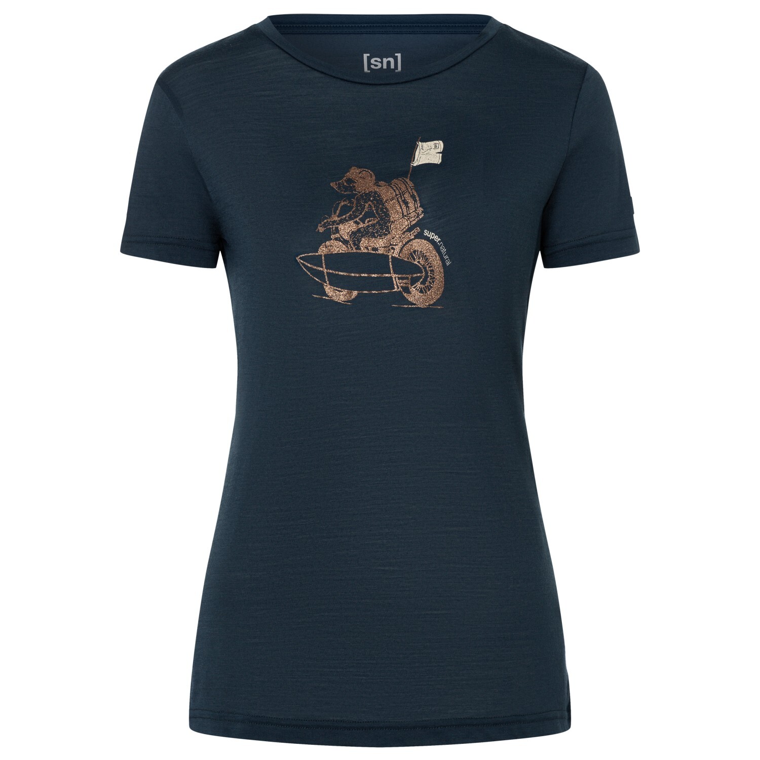 

Футболка Super.Natural Supermotor Bear Tee, цвет Blueberry/Copper/Semolina