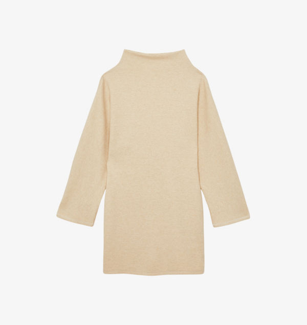 

Мини-Платье Amelie свободного кроя из хлопковой смеси Reiss, бежевый