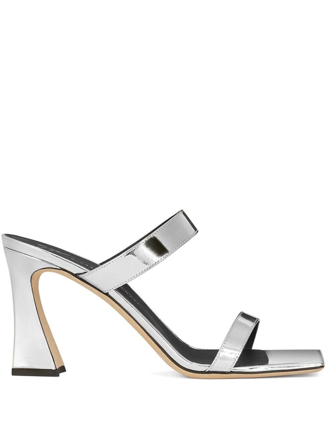 

Giuseppe Zanotti лакированные босоножки Flaminia, серебристый