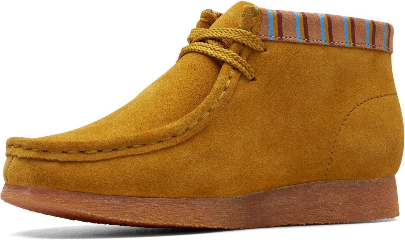 Детские ботинки Wallabee O от Clarks, Mustard — фото 4