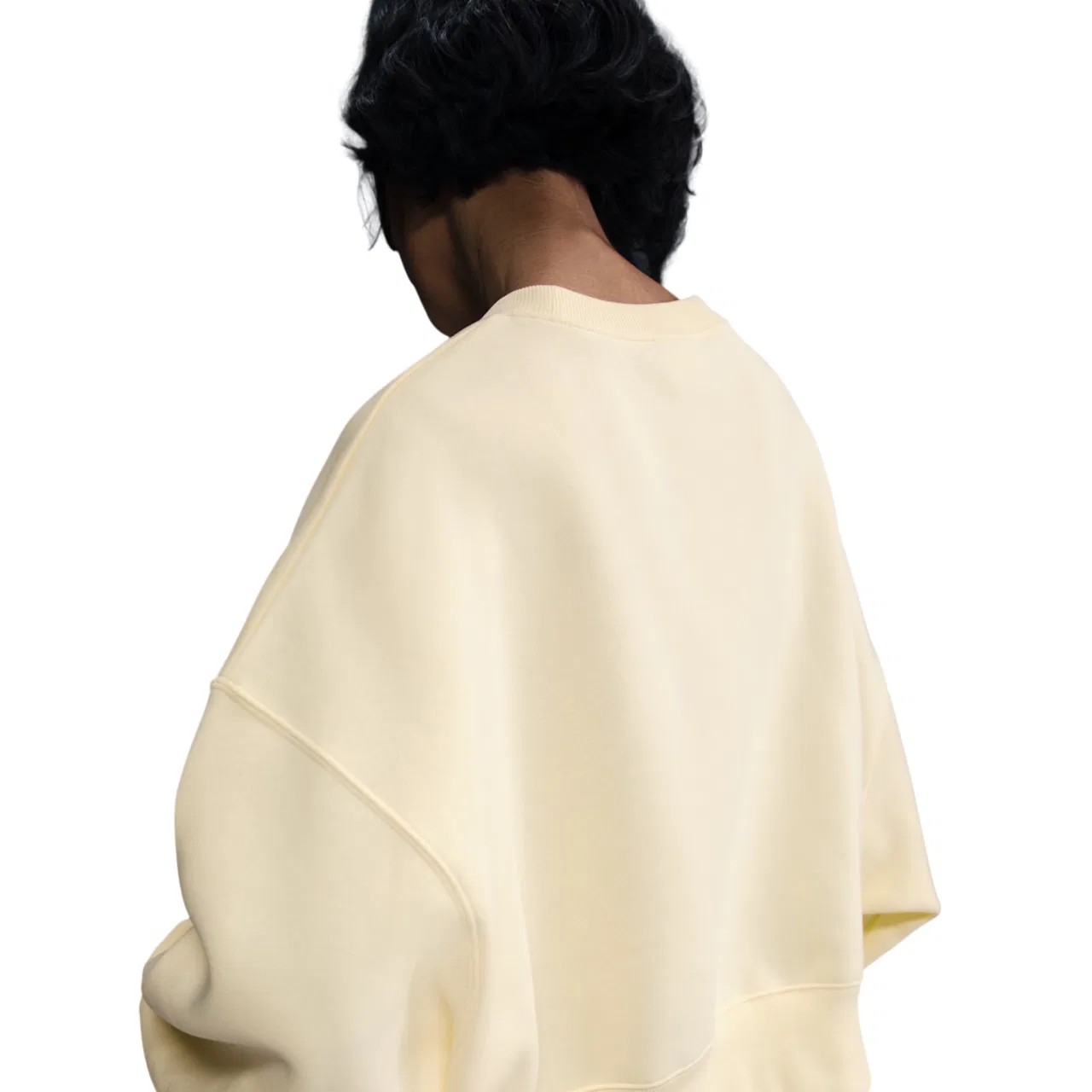 Женская толстовка Nike NSW Style Fleece Crew, цвет Sail/Alabaster — фото 2