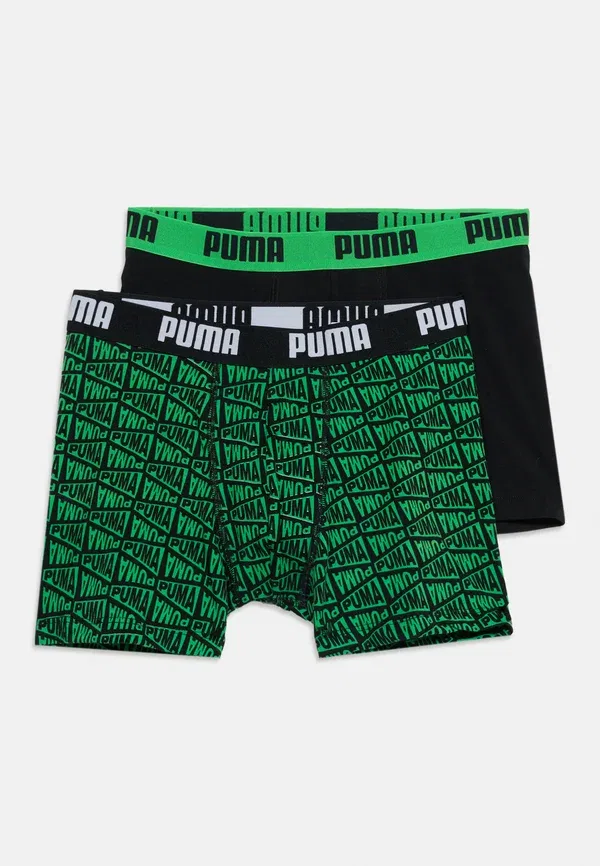 Боксеры с принтом Puma, черный/зеленый