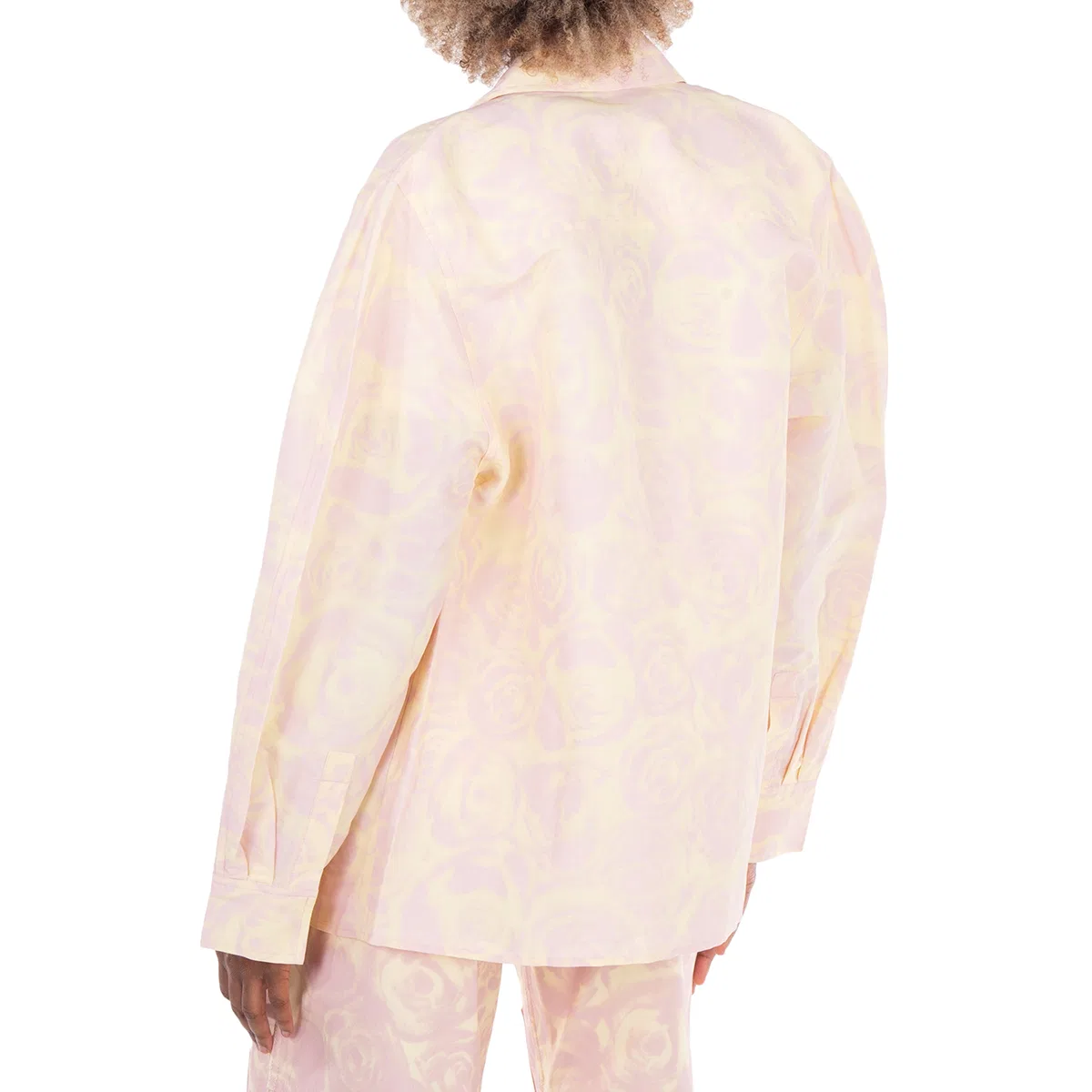 Рубашка из поплина с цветочным принтом Taffeta Shirt With Floral Print Burberry, Cameo Ip Pattern — фото 3