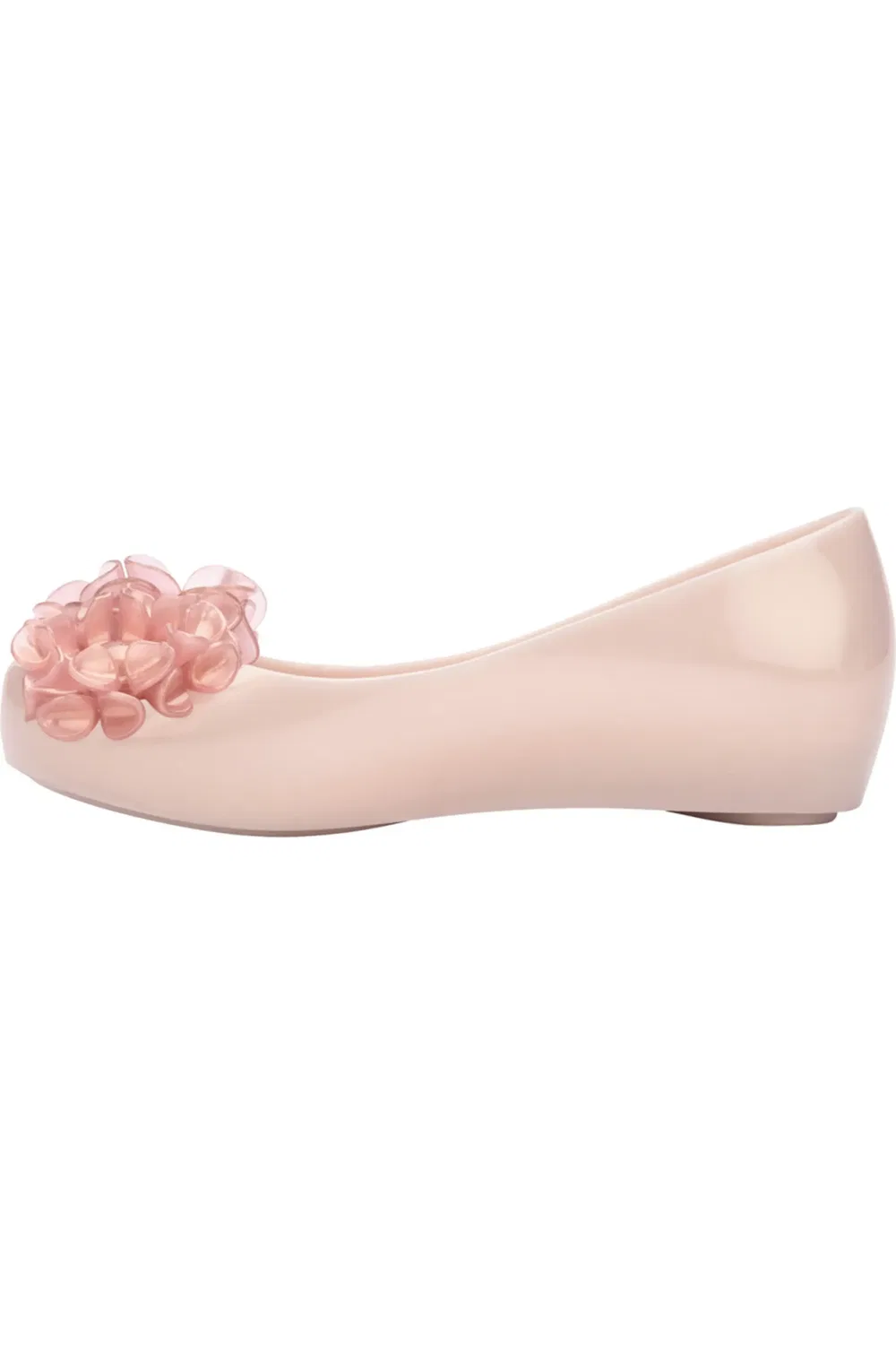 Туфли детские с цветочными аппликациями Mini Ultragirl Springtime Flat Mini Melissa, розовый — фото 4
