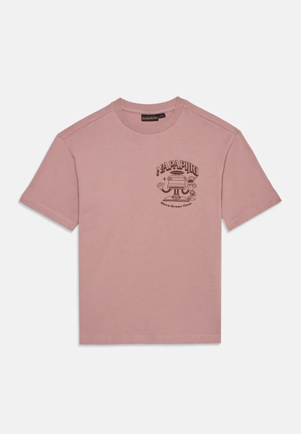 Футболка унисекс с принтом Napapijri, Pink Woodrose