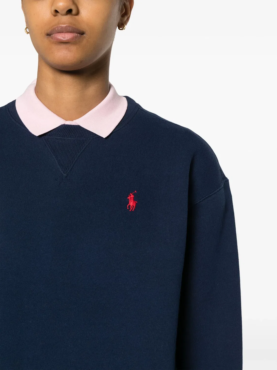 Свитшот из джерси с логотипом Polo Pony Polo Ralph Lauren, темно-синий — фото 4
