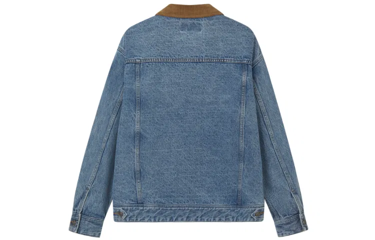 Детская джинсовая куртка с контрастным воротником Teenie Weenie Men, Denim — фото 4