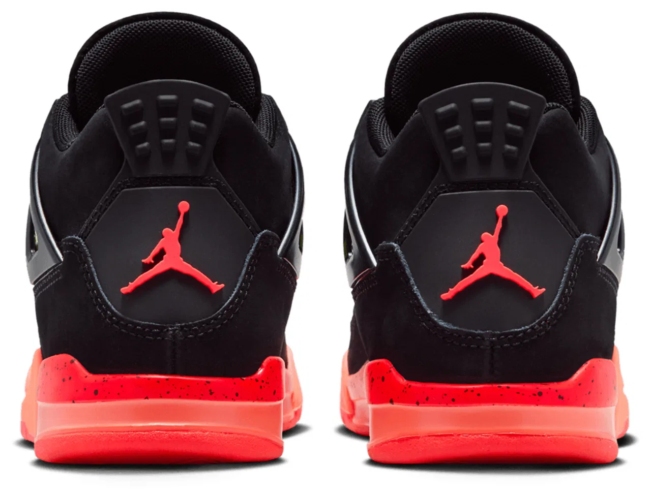 Кроссовки для мальчиков баскетбольные Jordan Retro 4, цвет Red/Black/Orange — фото 3
