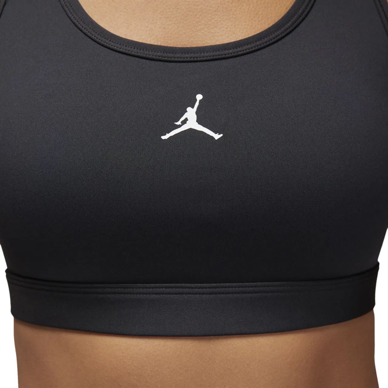 Женский спортивный бюстгальтер с средним уровнем поддержки Jordan Sport Jumpman Bra, Jordan, White/Black — фото 4