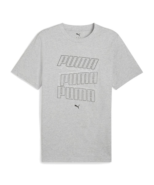 

Мужская футболка с коротким рукавом, логотип ESS Love PUMA, светло-серый