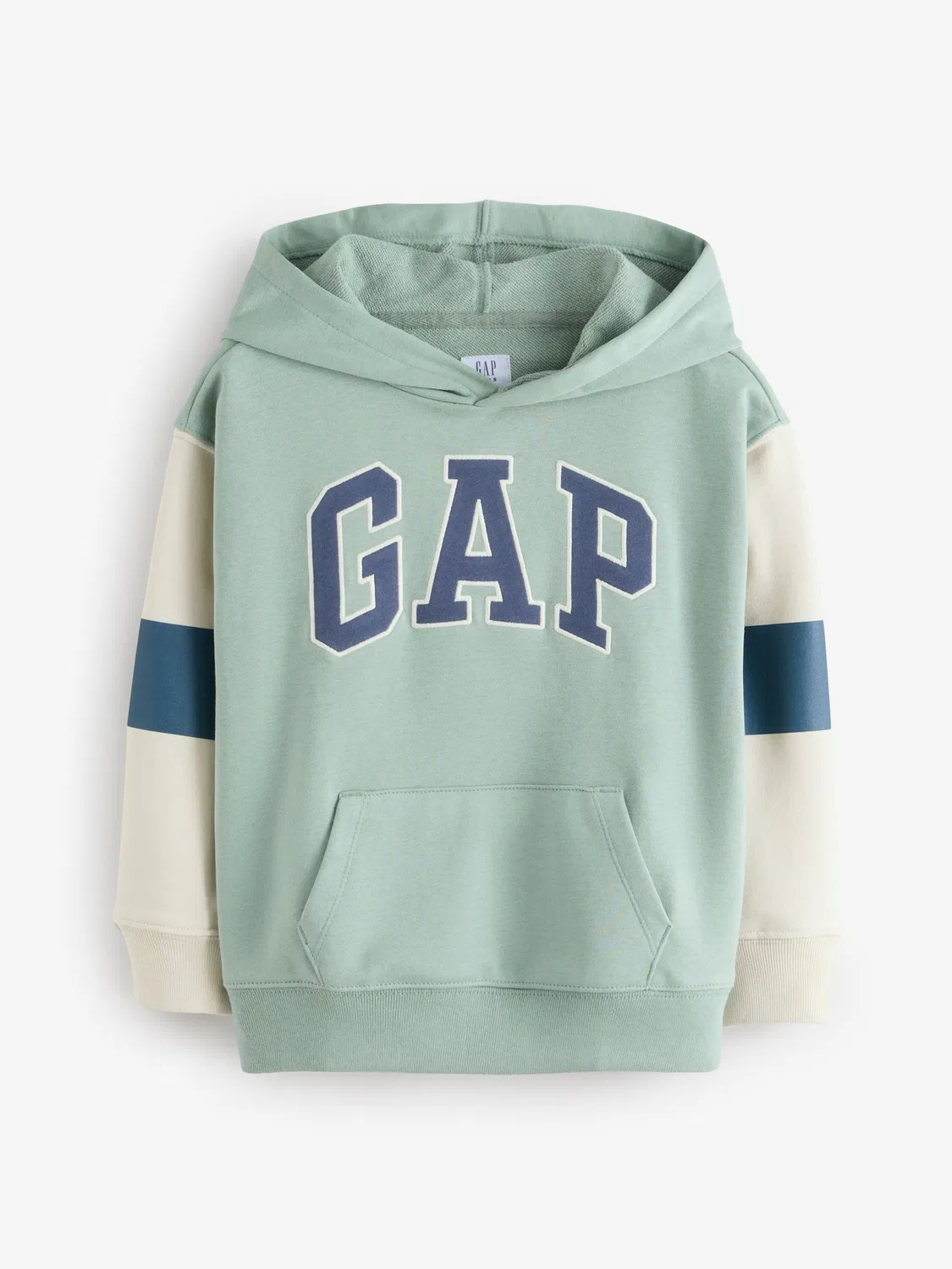 Худи Gap Relaxed Gap Logo French Terry, зеленый