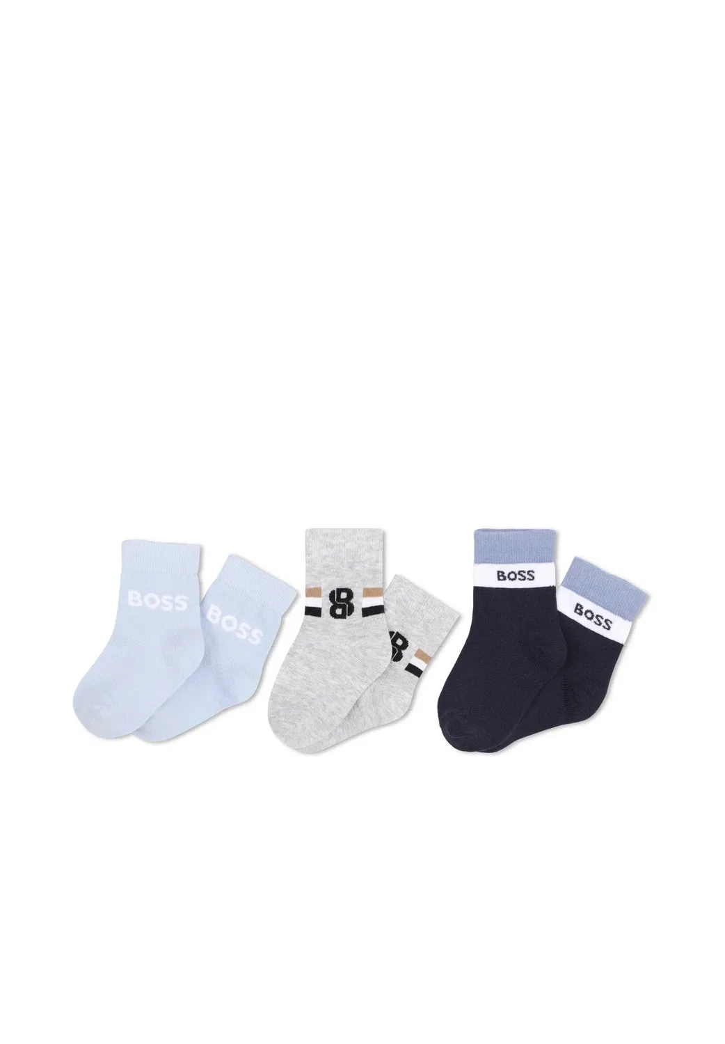 Lot de chaussettes, 3 пары носков Boss Kidswear, Bleu Cargo