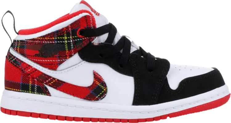 

Кроссовки Air Jordan 1 Mid TD Bad Santa, красный