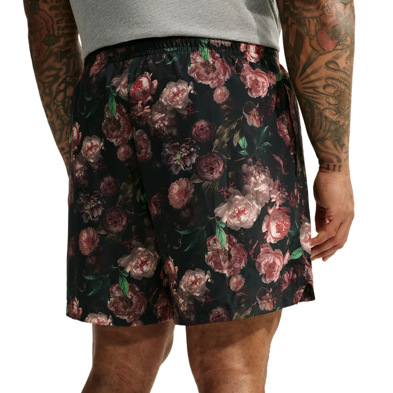 Мужские шорты Nike Dri-FIT с принтом, Rose, Nike, Pale Ivory Black — фото 2
